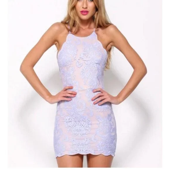 nude lace mini dress Lace Desire Nude Mini Dress – Di Petsa main image 1